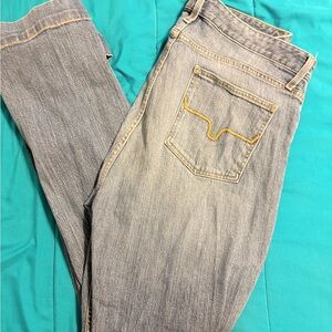 Kimes Ranch Gray Flare Jeans